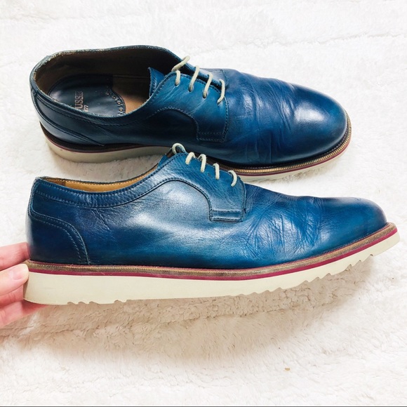 Lottusse 1877 Other - Lottusse 1877 blue soft leather lace up oxford